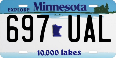 MN license plate 697UAL