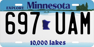 MN license plate 697UAM