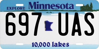 MN license plate 697UAS