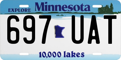 MN license plate 697UAT