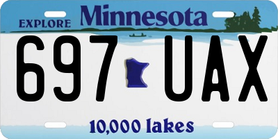 MN license plate 697UAX
