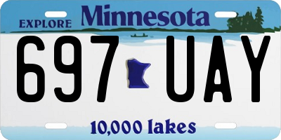 MN license plate 697UAY