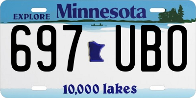 MN license plate 697UBO