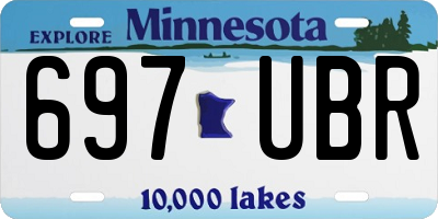 MN license plate 697UBR
