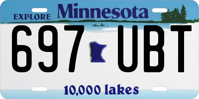 MN license plate 697UBT