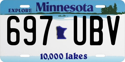 MN license plate 697UBV