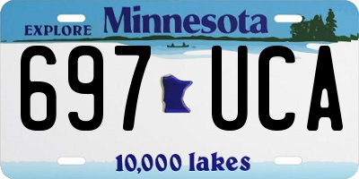 MN license plate 697UCA