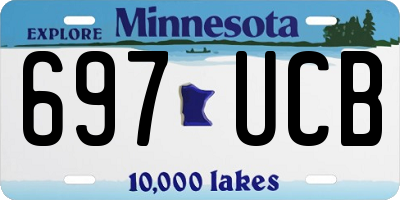 MN license plate 697UCB