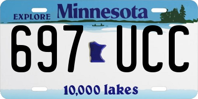 MN license plate 697UCC