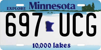 MN license plate 697UCG