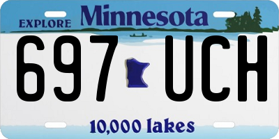 MN license plate 697UCH