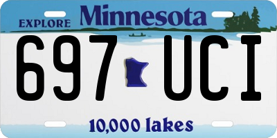 MN license plate 697UCI
