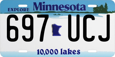 MN license plate 697UCJ