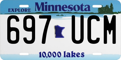 MN license plate 697UCM