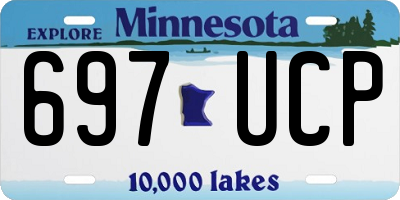 MN license plate 697UCP