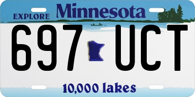 MN license plate 697UCT