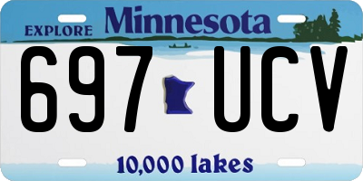 MN license plate 697UCV