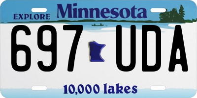 MN license plate 697UDA