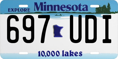 MN license plate 697UDI