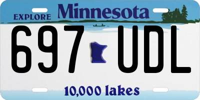 MN license plate 697UDL