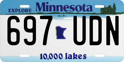 MN license plate 697UDN