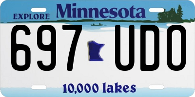 MN license plate 697UDO