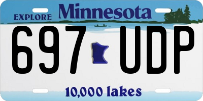 MN license plate 697UDP