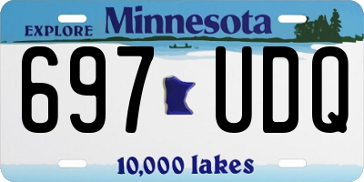 MN license plate 697UDQ