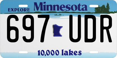 MN license plate 697UDR