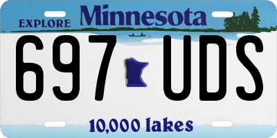 MN license plate 697UDS
