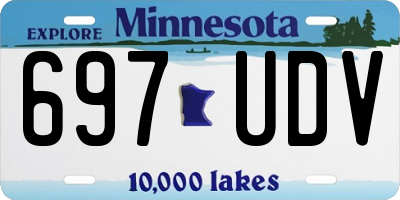 MN license plate 697UDV