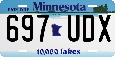 MN license plate 697UDX