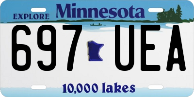 MN license plate 697UEA