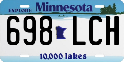 MN license plate 698LCH