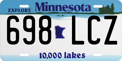 MN license plate 698LCZ