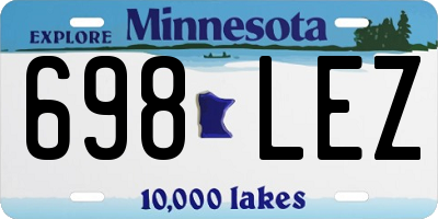 MN license plate 698LEZ