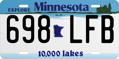 MN license plate 698LFB
