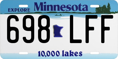 MN license plate 698LFF