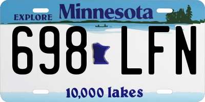 MN license plate 698LFN