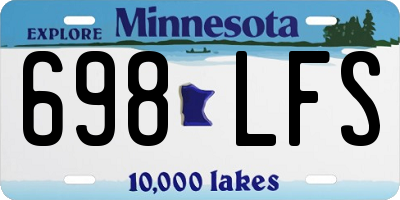 MN license plate 698LFS