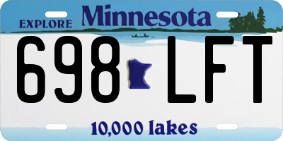 MN license plate 698LFT