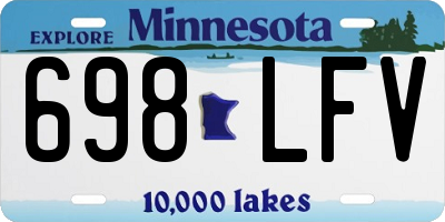 MN license plate 698LFV