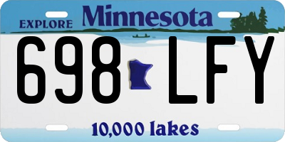 MN license plate 698LFY