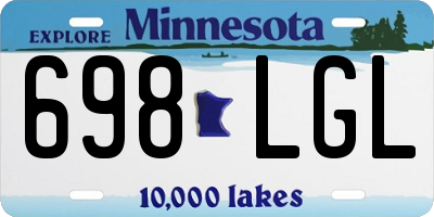 MN license plate 698LGL