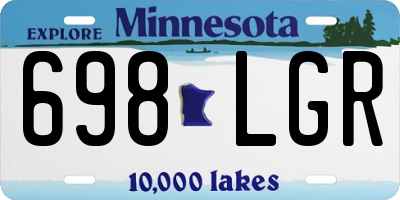MN license plate 698LGR