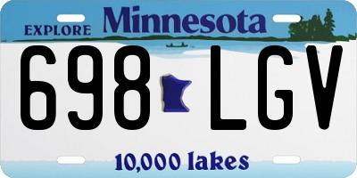 MN license plate 698LGV
