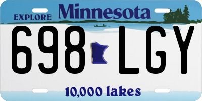 MN license plate 698LGY
