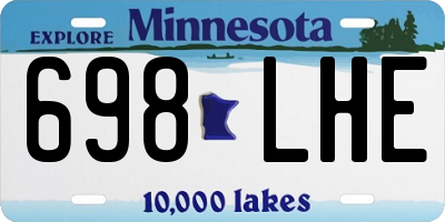 MN license plate 698LHE