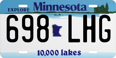 MN license plate 698LHG