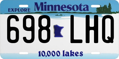MN license plate 698LHQ